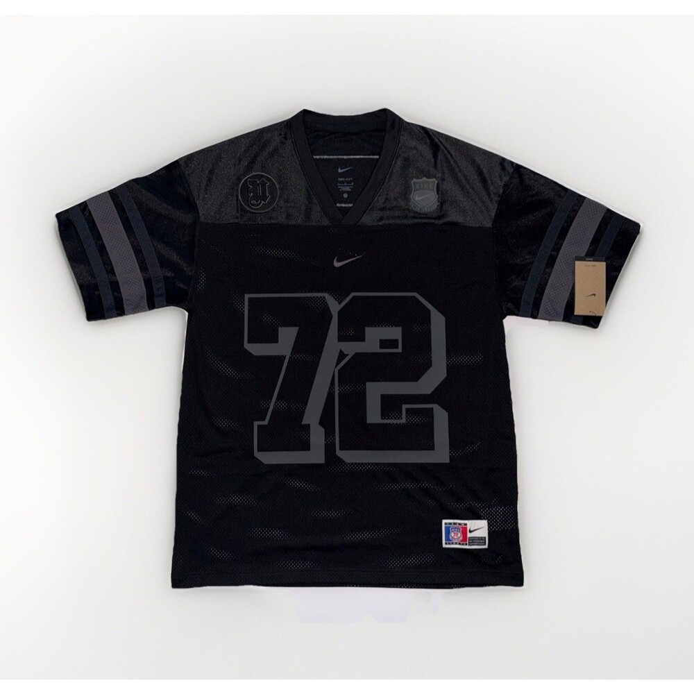 NWT Nike Next Up Football Gridiron Jersey 72 Swoosh Black Mens Size  IH7492-010